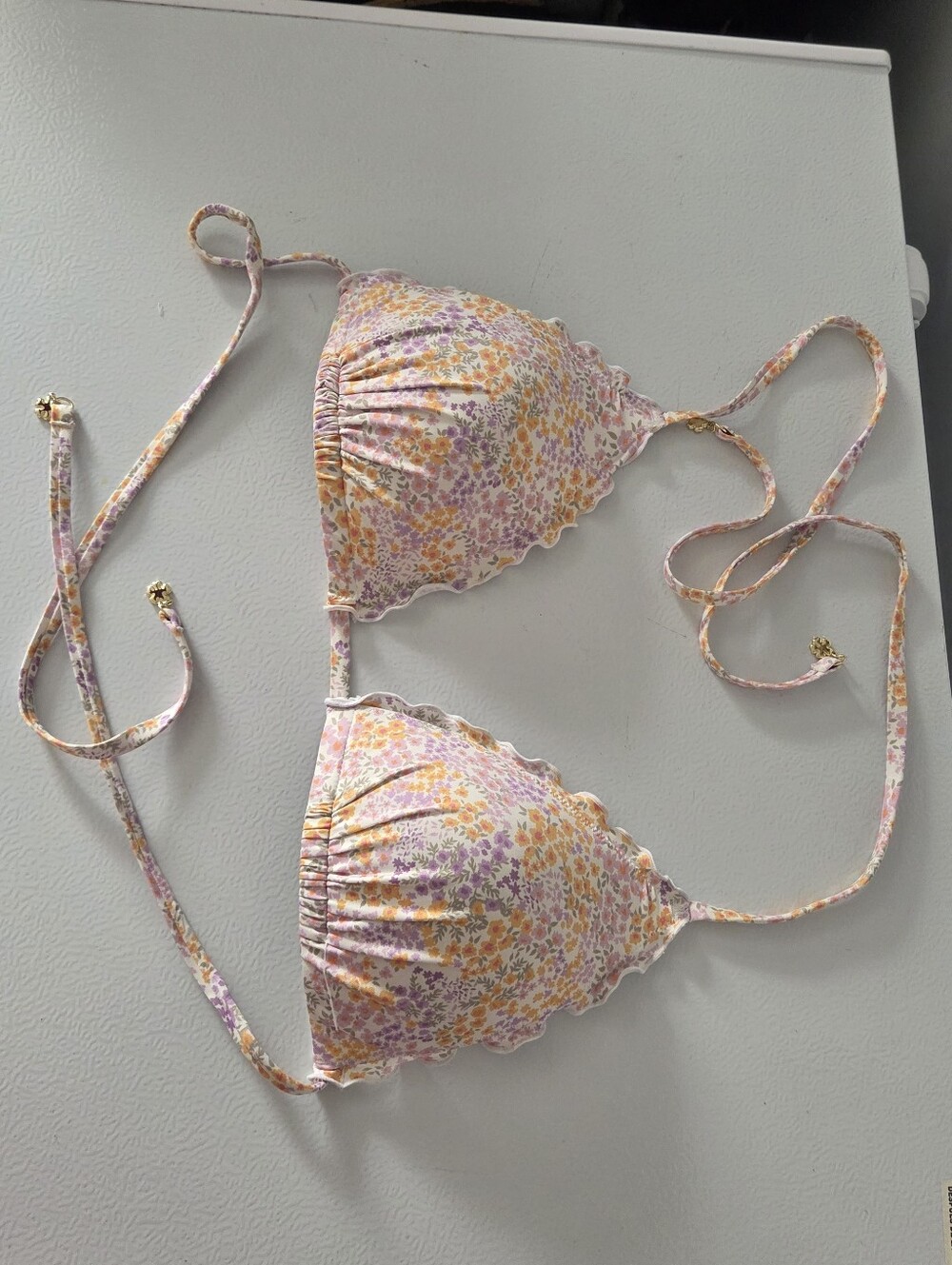 Scalloped Triangle Bikini Top
